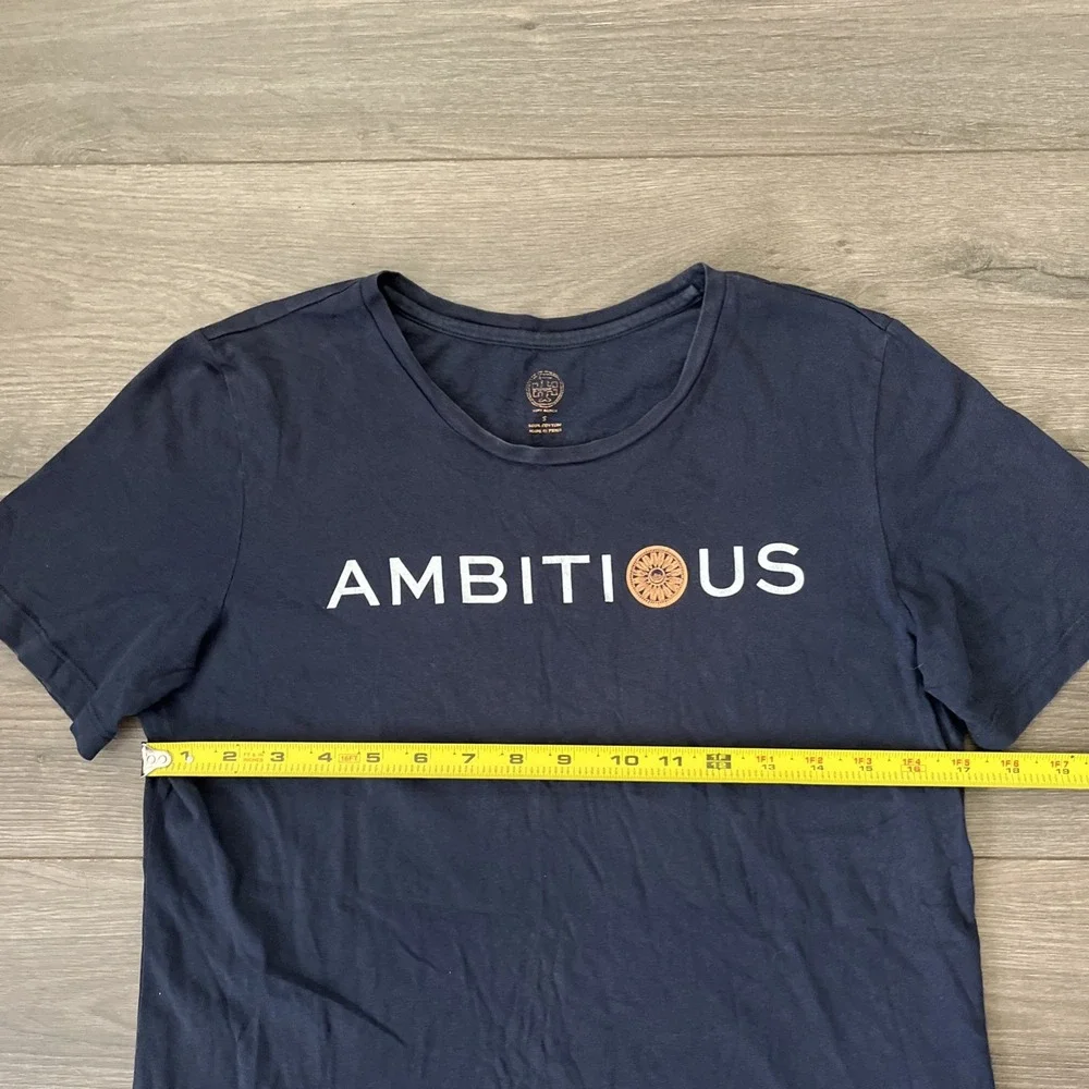 Tory Burch Womens S T Shirt Dark Blue Ambitious Short Sleeve